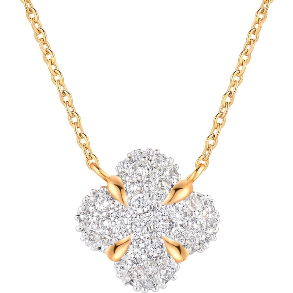 Elegant Gold Floral Pendant Necklace